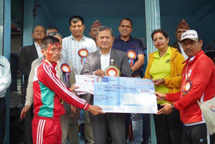 लमजुङमा आयोजित मिनी म्याराथन दौड प्रतियोगिताको उपाधि नेपाली सेनाका गजेन्द्र राईलाई