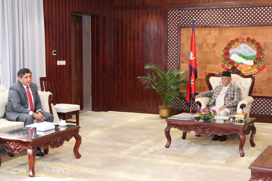 Ambassador Hashmi met with PM Oli