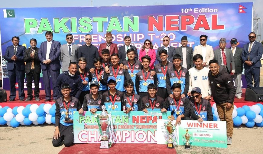 Pakistan- Nepal T-20 Cricket Tournament  Match Concludes .