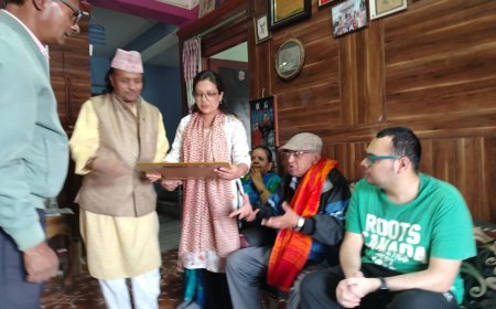 साहित्यकार  विजय कुमार चालिसे सम्मानित ।